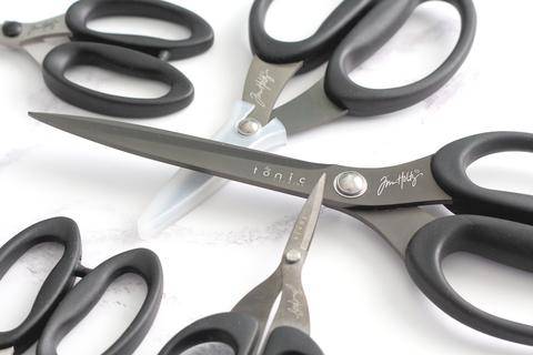 Tonic Studios Heavy Duty Scissors - All Purpose Snips with Titanium Coating  - Craft Tool for Fabric, Cardstock, and Vinyl - 9.5 Inch Dressmaker Shears