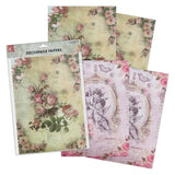 Load image into Gallery viewer, Little Birdie Decoupage Paper A4 - Pack of 4 (16 Sheets Total) | Craft Paper for DIY, Home Decor, and Mixed Media Art - (Fairy Blossom)