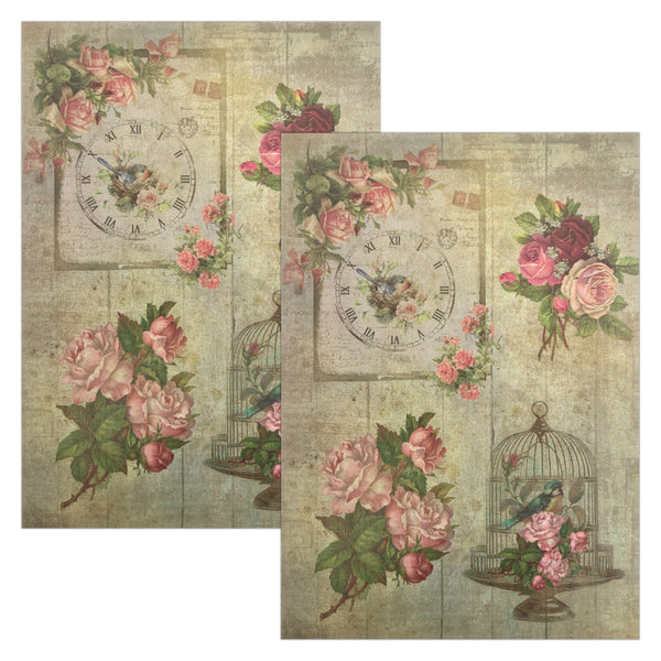 Decoupage Paper A4 4/Pkg - Timeless Beauty