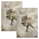 Load image into Gallery viewer, Little Birdie Decoupage Paper A4 - Pack of 4 (16 Sheets Total) | Craft Paper for DIY, Home Decor, and Mixed Media Art - (Melody Blooms)