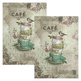 Load image into Gallery viewer, Little Birdie Decoupage Paper A4 - Pack of 4 (16 Sheets Total) | Craft Paper for DIY, Home Decor, and Mixed Media Art - (Birdie CAF)