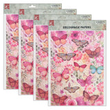 Load image into Gallery viewer, Decoupage Paper A4 4/Pkg -  Butterfly Flight