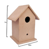 Load image into Gallery viewer, Little Birdie MDF Base Bird House 5.5&quot; x 7&quot; - Pack of 3 | DIY Unfinished Wood Craft | Paintable Birdhouse for Kids &amp; Adults | Ideal for Home Décor, School Projects &amp; Arts and Crafts