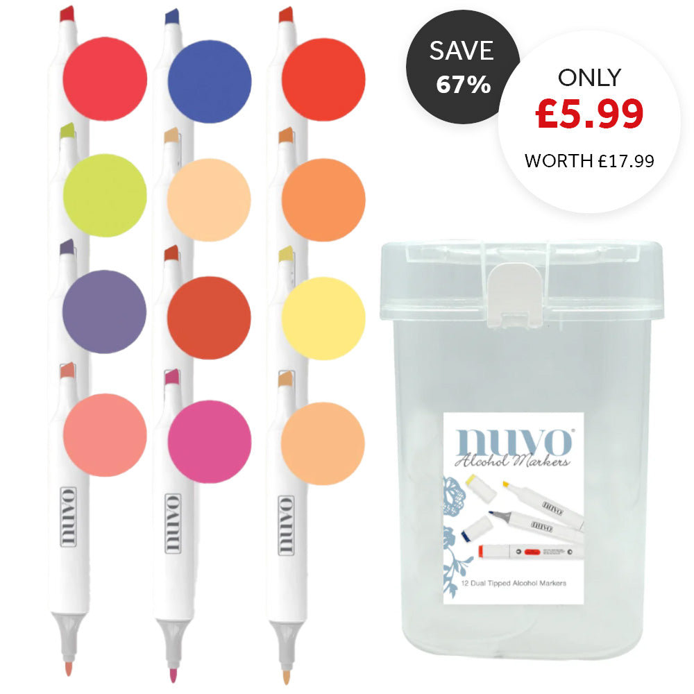 Nuvo Marker Pen Collection - Fruit Cocktail - 12 Pack