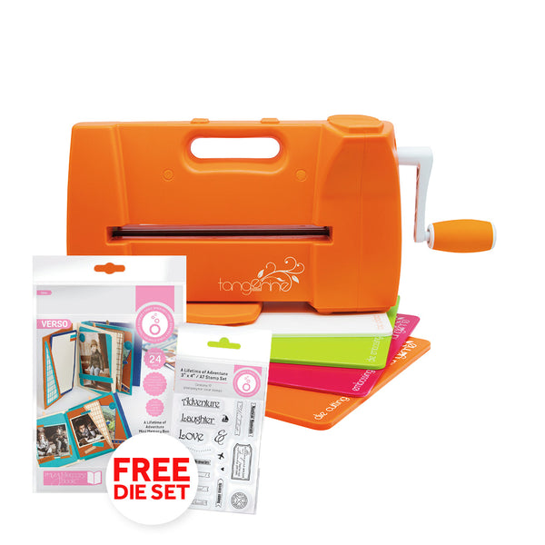 Tangerine Die Cutting Machine With FREE A Lifetime of Adventure Mini Memory Book - TB07