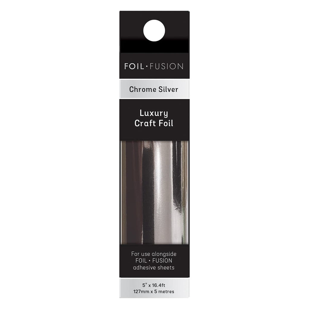 Craft Perfect Adhesives Foil Fusion - Luxury Craft Foil - Chrome Silver - 5602e
