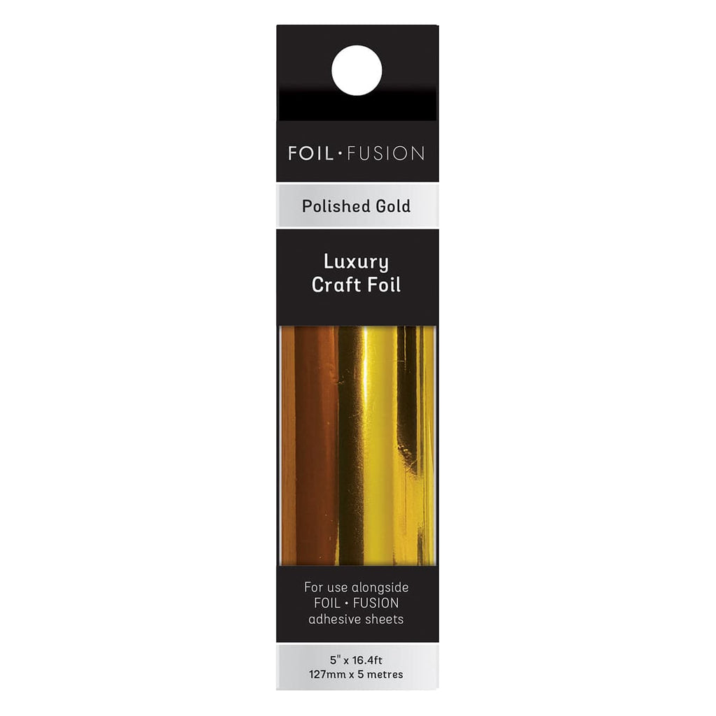 Craft Perfect Adhesives Foil Fusion - Luxury Craft Foil - Polished Gold - 5600e