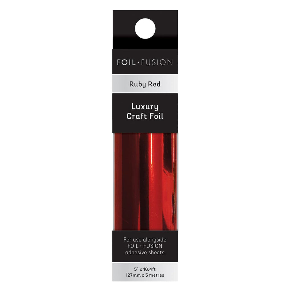 Craft Perfect Adhesives Foil Fusion - Luxury Craft Foil - Ruby Red - 5604e