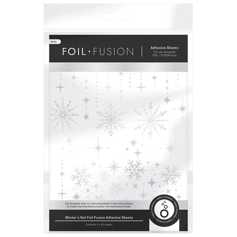 Craft Perfect Adhesives Winter's Veil Foil Fusion Adhesive Sheets - 5573e