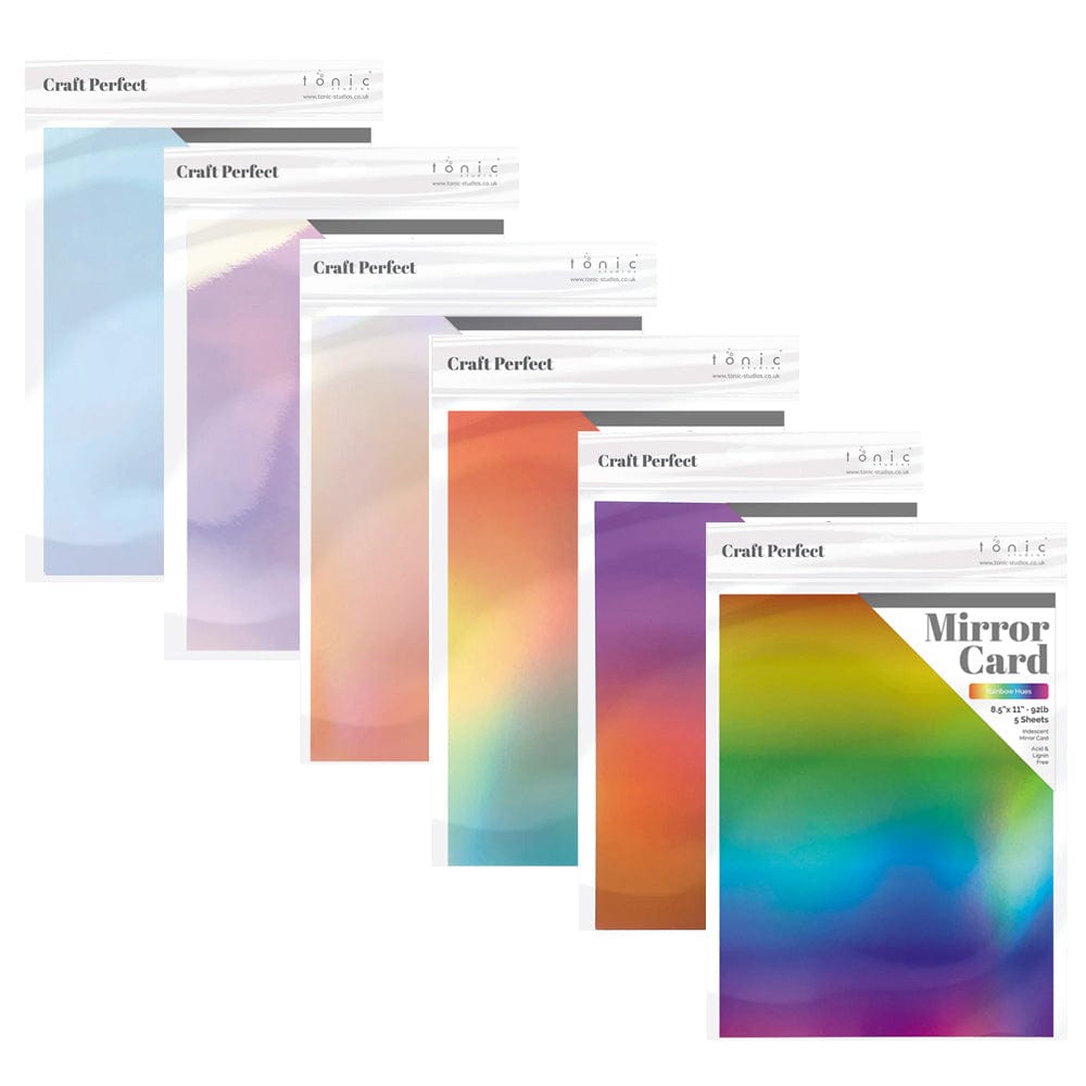 Craft Perfect Bundle Craft Perfect - Ombre Iridescent Mirror Cardstock Full Collection - DB158