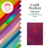 Load image into Gallery viewer, Craft Perfect bundle Multipack of 4 Iridescent Mirror Card - Purple Rain - 9773e4