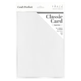 Load image into Gallery viewer, Craft Perfect Classic Card Classic Card  - Bright White - Weave Textured - A4 - 9016e10