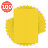 Load image into Gallery viewer, Craft Perfect Classic Card Classic Card - Marigold Yellow - Weave Textured - A4 - 9028e10