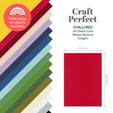 Load image into Gallery viewer, Craft Perfect Classic Card Multipack of 10 Classic Card -  Chilli Red - A4 - 9075E10