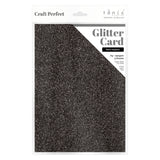 Load image into Gallery viewer, Craft Perfect Glitter Card Craft Perfect - Glitter Card - Black Sapphire	A4 - 250gsm - 5 Sheets - 9943E