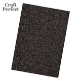 Load image into Gallery viewer, Craft Perfect Glitter Card Craft Perfect - Glitter Card - Black Sapphire	A4 - 250gsm - 5 Sheets - 9943E