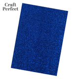 Load image into Gallery viewer, Craft Perfect Glitter Card Craft Perfect - Glitter Card - Midnight Topaz - A4 (5/PK) - 9947e