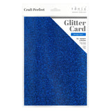 Load image into Gallery viewer, Craft Perfect Glitter Card Craft Perfect - Glitter Card - Midnight Topaz - A4 (5/PK) - 9947e