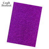 Load image into Gallery viewer, Craft Perfect Glitter Card Craft Perfect - Glitter Card - Nebula Purple - A4 (5/PK) - 9946e