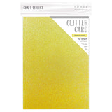 Load image into Gallery viewer, Craft Perfect Glitter Card Craft Perfect - Glitter Card - Sherbet Lemon - A4 (5/PK) - 9956E