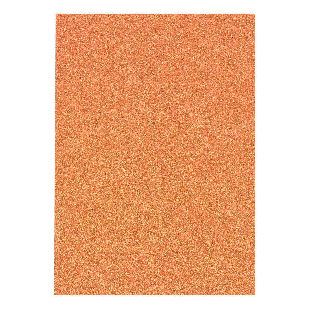 Craft Perfect Glitter Card Craft Perfect - Glitter Card - Sugared Coral - A4 (5/Pk)  - 9957e