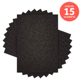 Load image into Gallery viewer, Craft Perfect Glitter Card Multipack of 3 Glitter Card - Black Sapphire A4 -9943E3