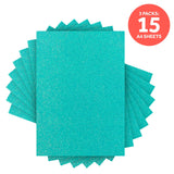 Load image into Gallery viewer, Craft Perfect Glitter Card Multipack of 3 Glitter Card - Tropical Tide - A4 - 9950E3