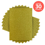 Load image into Gallery viewer, Craft Perfect Glitter Card Multipack of 6 Glitter Card - Gold Dust - A4 - 9940e6