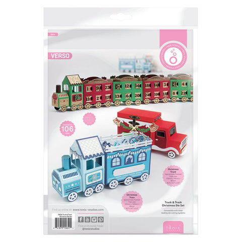 Craft Perfect Hidden Bundle Christmas Truck/Train Advent Calendar Die Set- BDAY24-07