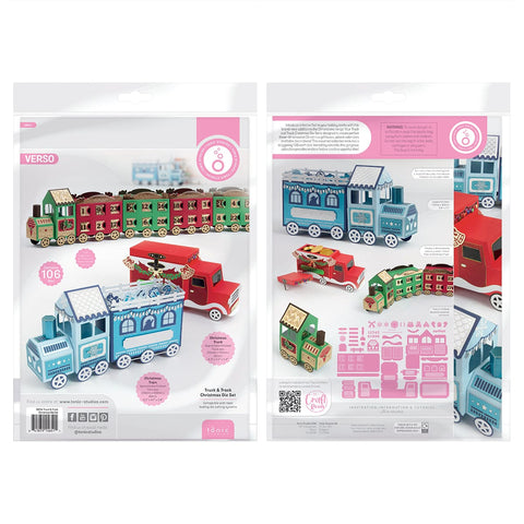 Craft Perfect Hidden Bundle Christmas Truck/Train Advent Calendar Die Set- BDAY24-07