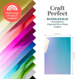 Load image into Gallery viewer, Craft Perfect Iridescent Mirror Card Craft Perfect - High Gloss Iridescent Mirror Card - Bejeweled Blue - A4 (5/PK) - 8720E