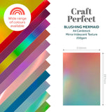 Load image into Gallery viewer, Craft Perfect Iridescent Mirror Card Craft Perfect - Iridescent Mirror Card - Blushing Mermaid - A4 (5/PK) - 9781e