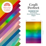 Load image into Gallery viewer, Craft Perfect Iridescent Mirror Card Craft Perfect - Iridescent Mirror Card - Rainbow Hue - A4 (5/PK) - 9779e