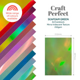 Load image into Gallery viewer, Craft Perfect Iridescent Mirror Card Craft Perfect - Iridescent Mirror Card - Seafoam Green - A4 (5/PK) - 9774E