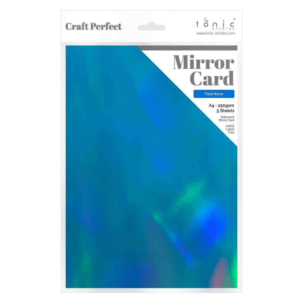 Craft Perfect Iridescent Mirror Card Craft Perfect - Iridescent Mirror Card - Tidal Wave - A4 (5/PK) - 9771E