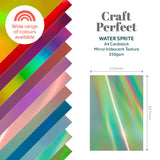 Load image into Gallery viewer, Craft Perfect Iridescent Mirror Card Craft Perfect - Iridescent Mirror Card - Water Sprite - A4 (5/PK) - 9776E