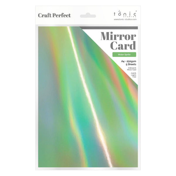 Craft Perfect Iridescent Mirror Card Craft Perfect - Iridescent Mirror Card - Water Sprite - A4 (5/PK) - 9776E