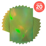 Load image into Gallery viewer, Craft Perfect Iridescent Mirror Card Multipack of 4 Iridescent Mirror Card -Seafoam Green- A4 - 9774E4