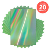 Load image into Gallery viewer, Craft Perfect Iridescent Mirror Card Multipack of 4 Iridescent Mirror Card - Water Sprite - A4 - 9776E4