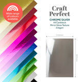 Load image into Gallery viewer, Craft Perfect Mirror Card Craft Perfect - Mirror Card - Chrome Silver A4 - 9437E