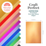 Load image into Gallery viewer, Craft Perfect Mirror Card Craft Perfect - Mirror Card - Satin Effect - Copper Mine - A4 (5/PK) - 9475e