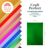 Load image into Gallery viewer, Craft Perfect Mirror Card Craft Perfect - Mirror Card - Satin Effect - Flourishing Green - A4 - 5 Pack - 9478E