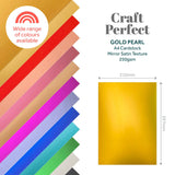 Load image into Gallery viewer, Craft Perfect Mirror Card Craft Perfect - Mirror Card - Satin Effect - Gold Pearl - A4 - 250gsm - 5 Sheets - 9466E