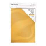 Load image into Gallery viewer, Craft Perfect Mirror Card Craft Perfect - Mirror Card - Satin Effect - Honey Gold - A4 - 250gsm - 5 Sheets - 9472E