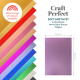 Load image into Gallery viewer, Craft Perfect Mirror Card Craft Perfect - Mirror Card - Satin - Soft Amethyst - A4 (5/PK) - 9480E