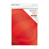 Load image into Gallery viewer, Craft Perfect Mirror Card Craft Perfect - Satin Mirror Card - Scarlet Organza A4 - 9471E