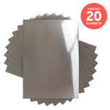 Load image into Gallery viewer, Craft Perfect Mirror Card Multipack of 4 Mirror Card - Chrome Silver A4 - 9437E4