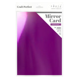 Load image into Gallery viewer, Craft Perfect Mirror Card Multipack of 4 Mirror Card - Electric Purple A4 - 9440E4