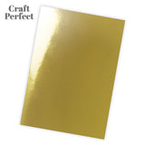 Load image into Gallery viewer, Craft Perfect Mirror Card Multipack of 4 Mirror Card - Polished Gold A4 - 9436E4