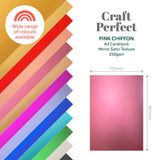 Load image into Gallery viewer, Craft Perfect Mirror Card Multipack of 4 Mirror Card - Satin Effect - Pink Chiffon - A4 - 9468E4